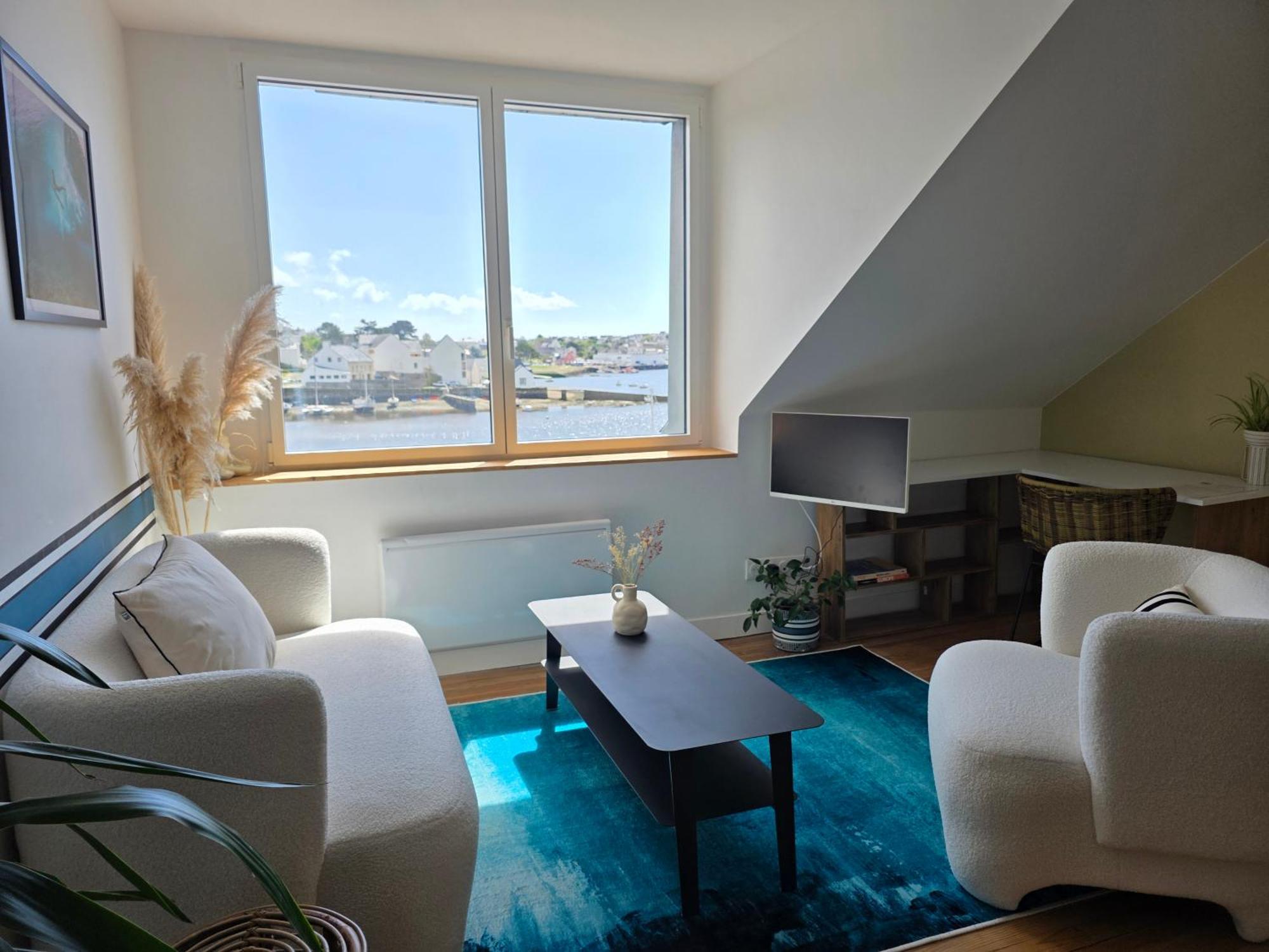 Anatoline Audierne Appart'Hotel Vue Mer - Sea & Harbor Stay Habitación foto